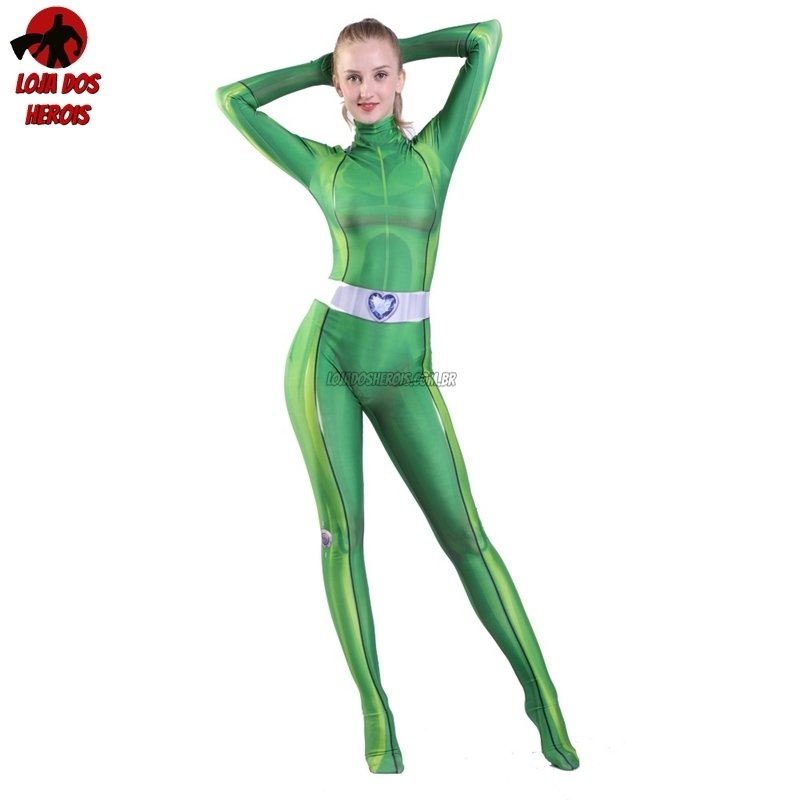 Fantasia Traje Cosplay Heróis Sam - Três Espiãs Demais Feminina LUXO