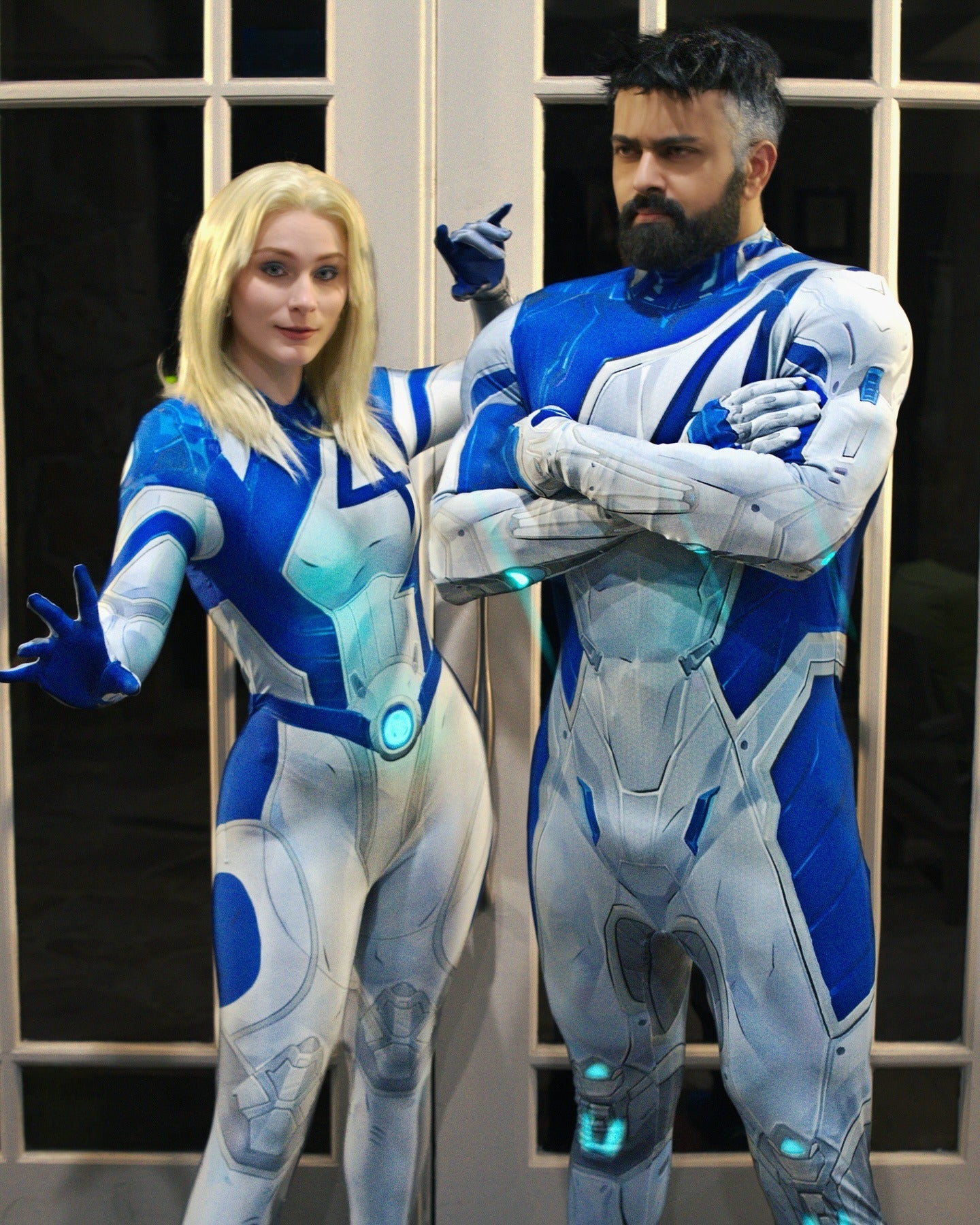 Fantasia Quarteto Sr Fantástico Rivals Game Jogo Cosplay Traje Masculino e Feminino