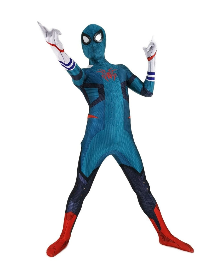 Fantasia Midoriya Homem-Aranha Adulto Cosplay Luxo Traje Profissional