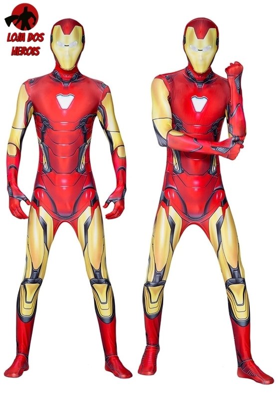 Fantasia Cosplay Heróis Homem De Ferro Filme Masculina Eventos Festas